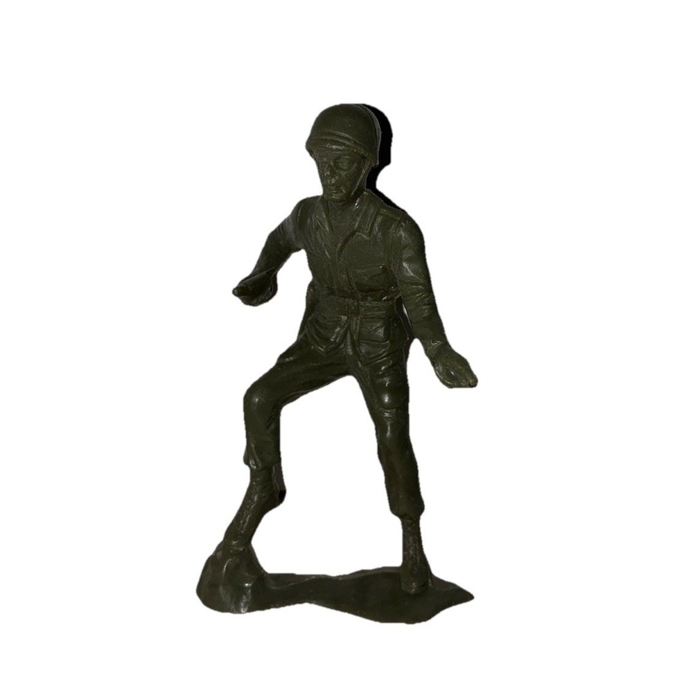 Vintage Soldier With Pistol 5" Plastic Army Men Toy